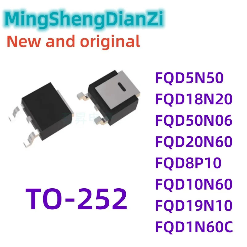 5 Chiếc FQD12N10 FQD13N10L FQD19N10L FQD10N60C FQD10N65C FQD20N60 FQD30N06L SMD TO252 Hiệu Ứng Trườn
