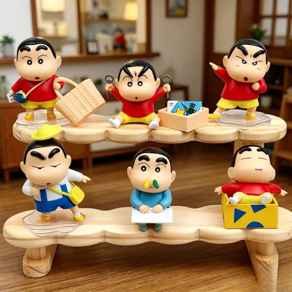Tai Đầu Khoai Tây Nhỏ Cổ Crayon Shin-Chan Hộp Bí Ẩn Hình Đồ Chơi Hợp Thời Trang Vuốt Máy Giải Thưởng