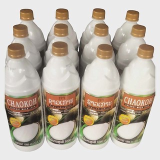 Sỉ thùng nước cốt dừa thương hiệu Chaokoh nhập khẩu Thái Lan. (12 chai x 1000ml).