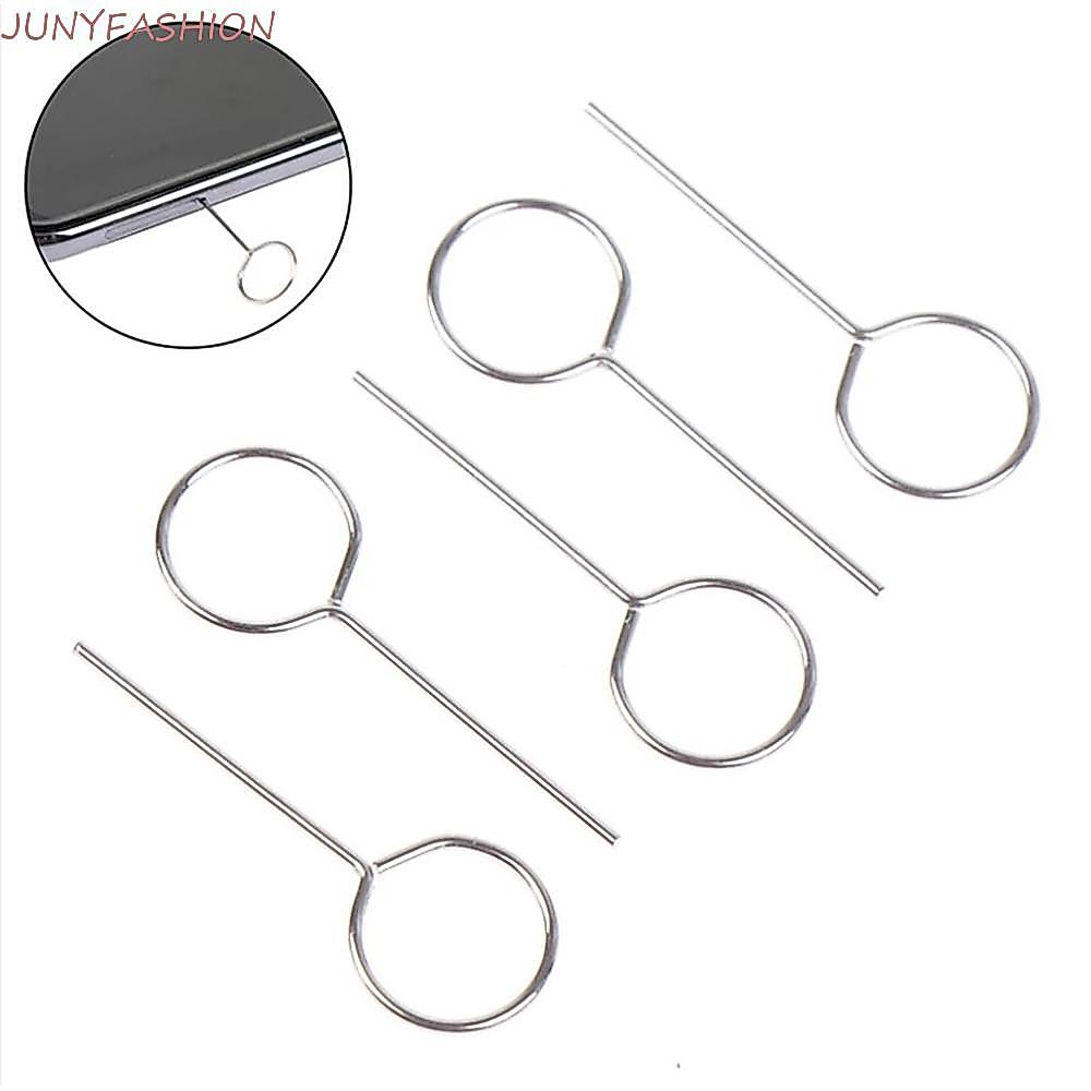 JUNYFASHION Khay đựng thẻ Sim Ejector Pin Ejector Điện thoại Công cụ chìa khóa Kim loại 10 cái / gói