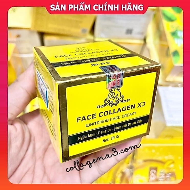 Combo Dưỡng Da Cho Face Collagen X3 - Face x3 + Serum Collagen x3 + Chống Nắng