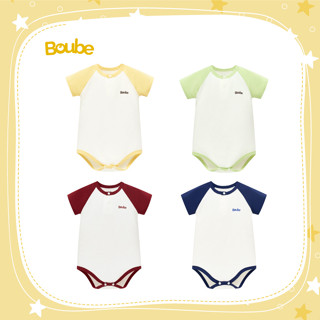 Bộ liền tam giác, bodychip raglan nhiều màu cho bé sơ sinh, bé trai, gái Boube, Vải cotton và Bamboo