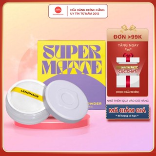  Phấn phủ mỏng nhẹ kiềm dầu thuần chay chống nắng Lemonade Supermatte No Makeup Loose Powder 9g 