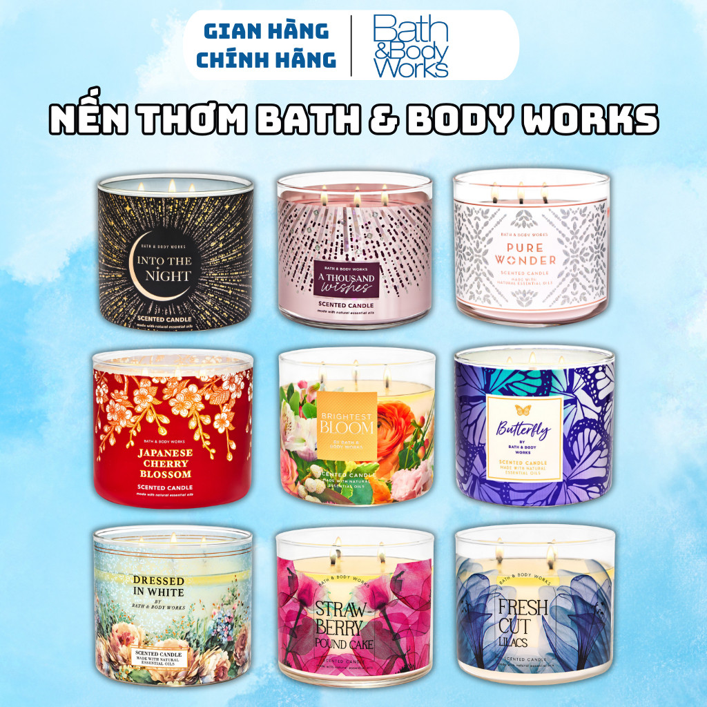 Nến Bath And Body Works Chính Hãng, Nến Thơm Bath And Body Works Chính Hãng 411g