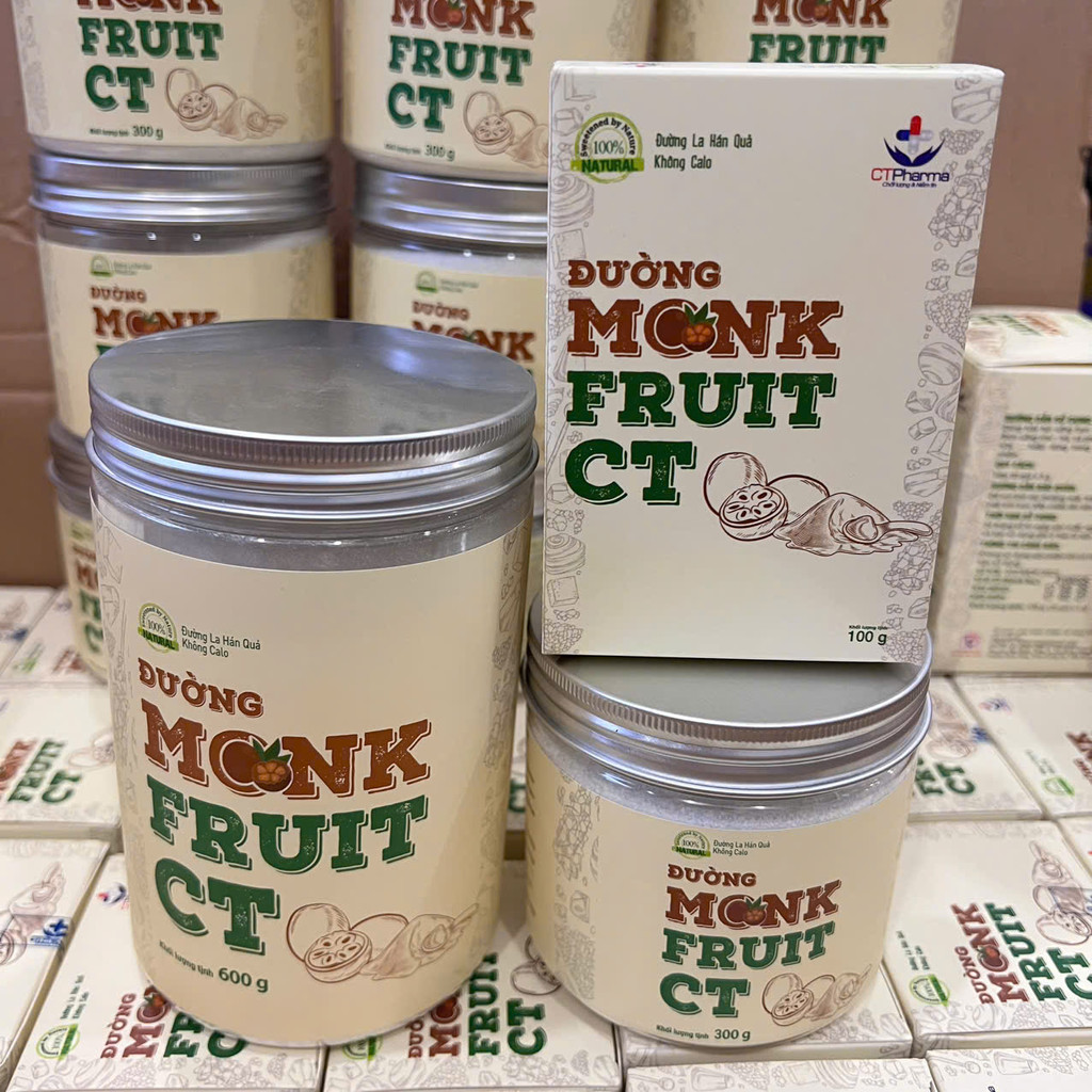 (Kèm Quà) Đường La Hán Quả Organic Hữu Cơ Monkfruit Ct Pharma Đường Ăn Kiêng