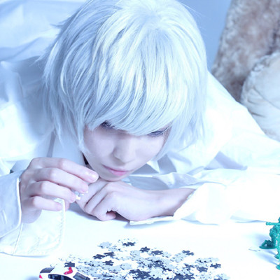 Death Note Death Note Nath Silver White COSPLAY Tóc giả