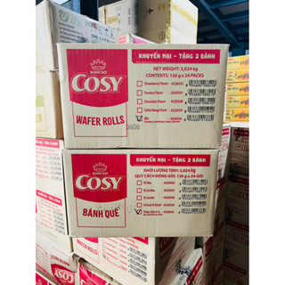  SỈ THÙNG 24 GÓI Bánh quế cosy thùng  24 gói *117,6g  mix đủ vị 