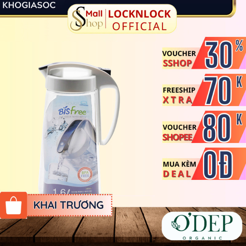 Bình nước LocknLock One Touch 1.6L Chính hãng ABF631 - SSHOP SHL