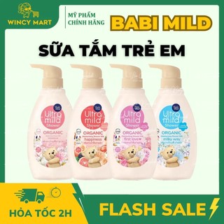  Sữa Tắm Trẻ Em Babi Ultra Mild Organic An Toàn Cho Bé Da Nhạy Cảm Không Làm Cay Mắt 380ml Thái Lan - LEEBANGKOK 