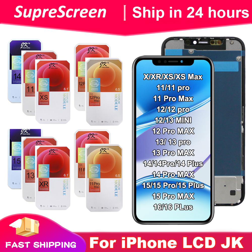 JK Cho iPhone X XR XS max 11 12 13 Màn Hình LCD mini Bộ Số Hóa Màn Hình Cảm Ứng Cho iPhone 14 15 16 