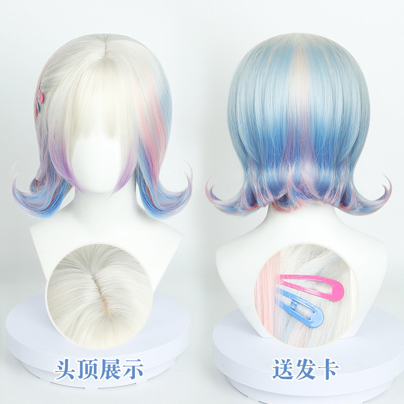 Thứ Tư Mùa 2 Enid Sinclair Cos Tóc Giả Màu Da Đầu Ngắn Xoăn Tóc