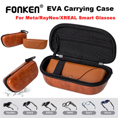 Túi đựng kính thông minh Fonken cho kính Meta / RayNeo / XREAL Hộp bảo vệ di động Hộp đựng du lịch