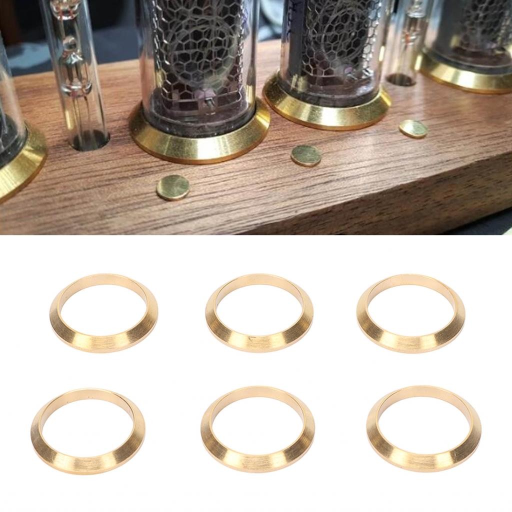 Apill Yoidesu Đồng hồ Vòng trang trí 6PCS Vòng đồng cho trong 14 Nixie Tube DIY