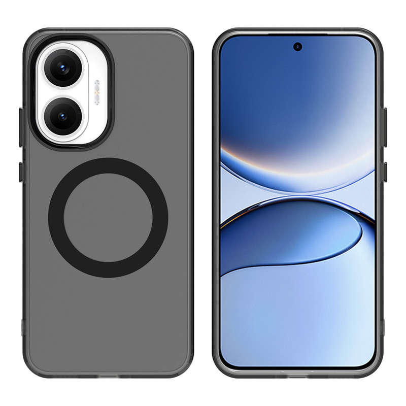 Ốp điện thoại trong suốt hấp phụ từ tính cho Xiaomi Poco F7 Vỏ điện thoại trong suốt Poco F7 cho Poc