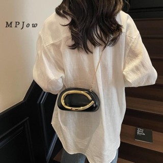 MPJow 1 Chiếc Túi Đeo Vai Sang Trọng Phong Cách Z Túi Ly Hợp Túi Dạ Hội Hình Đặc Biệt Dây Xích Kim Loại Chi Tiết Hộp Trang Trí Phong Cách Túi Vuông Nhỏ Tốt