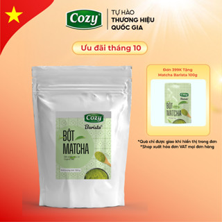 Bột Matcha Cozy Túi Lớn 500gr Bột Trà Xanh, Matcha Pha Latte Nguyên Chất Công Nghệ Nghiền Không Sinh Nhiệt Nhật Bản