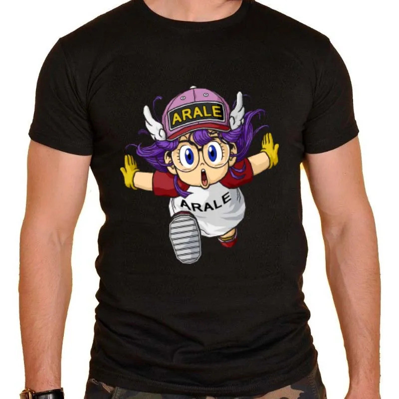 ARALE Cổ Điển Ngọt Ngào Bé Gái Người Áo Thun Cotton Dr Slump Norimaki Arare Hoạt Hình Anime Blusas B