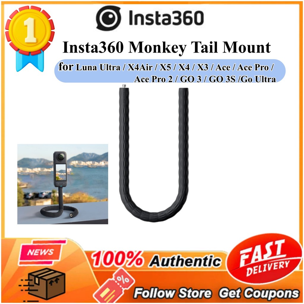 Giá đỡ đuôi khỉ Insta360 chính hãng cho Luna Ultra / X4Air / X5 / X4 / X3 / Ace / Ace Pro / Ace Pro 
