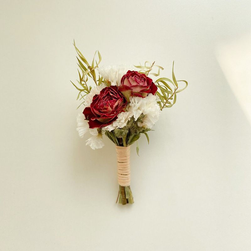 TQ~Forest-style fresh Korean-style mini dried eternal flower wall decoration, wall-mounted small bou