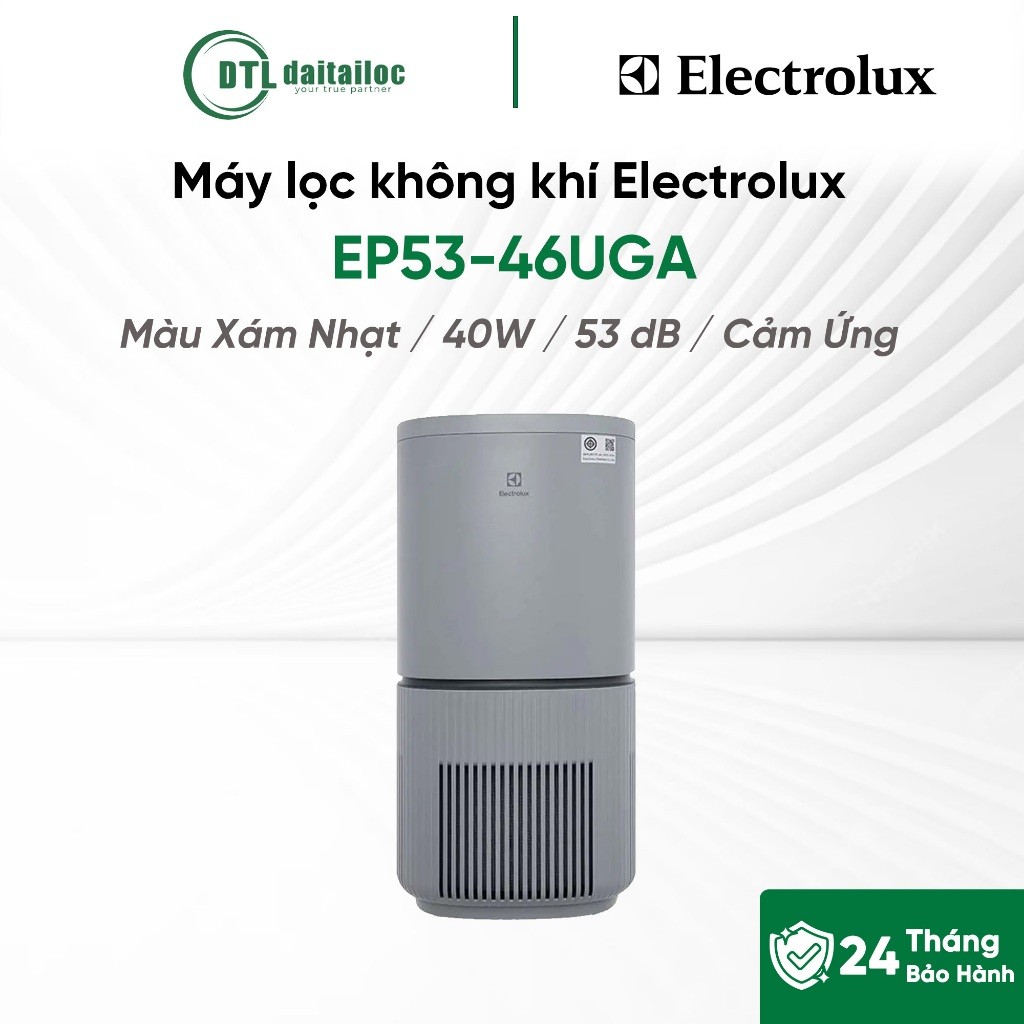 Máy lọc không khí Electrolux EP53-46UGA Màu Xám Nhạt 40W 53 dB | Chính hãng | Bảo hành 24 tháng