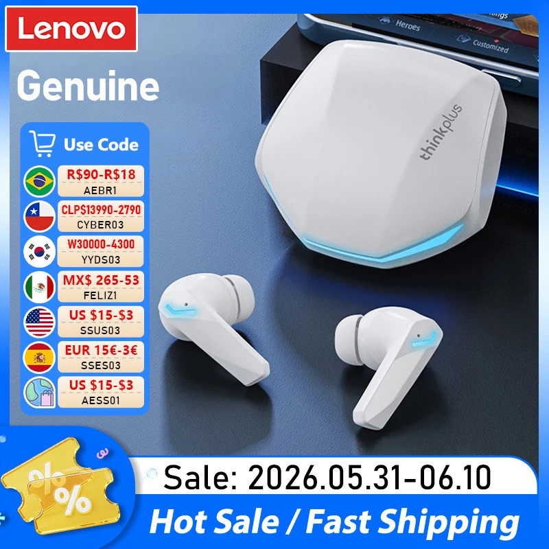 Lựa chọn Lenovo GM2 Pro Tai nghe không dây V5.4 Cuộc gọi HD Tai nghe có độ trễ thấp Chế độ kép Tai n