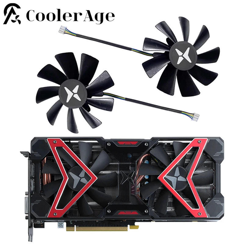 * F​Hoặc Quạt Card Video DATALAND RX 590 5500 XT 100MM GA91S2H RX590 RX5500XT Thay Thế Card Đồ Họa G