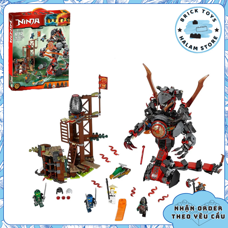 [Có sẵn] Mô hình sưu tầm mecha robot Ninjago season 7 Time Mech Robot Rắn Thời Gian mã 20583