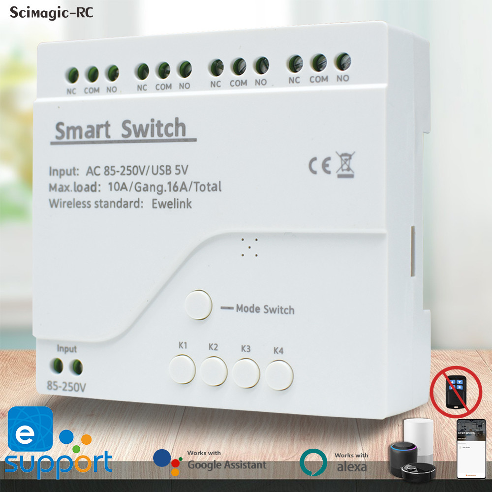 [Hàng mới về thời trang] Mô-đun chuyển đổi động cơ Wifi thông minh eWelink 5V 12V 32V 220V 1 / 2 / 4
