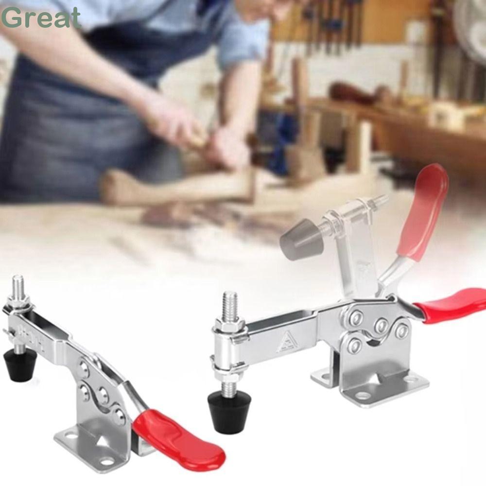 Kẹp chuyển đổi TUYỆT VỜI, Kẹp cố định hàn ngang GH201-B, Kéo đẩy bền Hình chữ U Phát hành nhanh Kim 