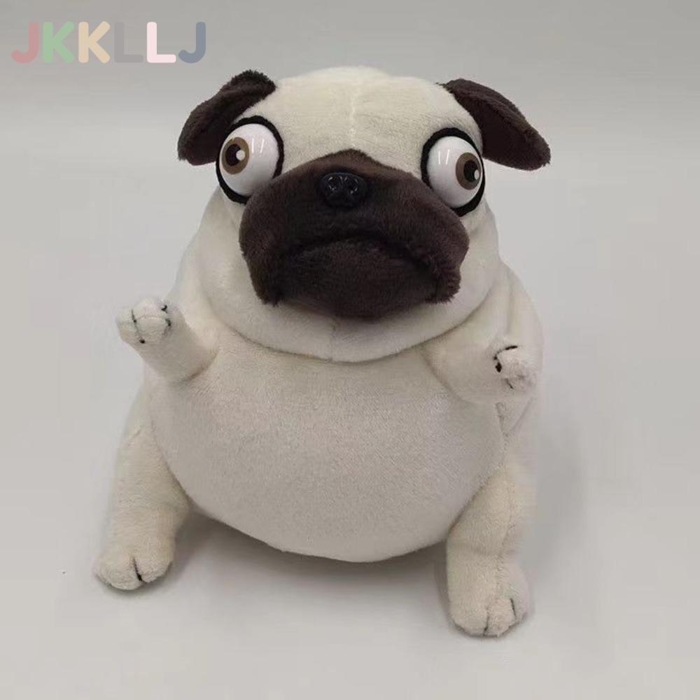 JKLLJ Mô Hình Động Vật Mô Phỏng, Bạch Tuộc Béo Sang Trọng Chó Pug, Hoạt Hình Sang Trọng Đồ Chơi Chó 