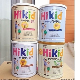 Sữa hikid 4 dòng (hikid dê, hikid vani, hikid socola, hikid tách béo) 600g