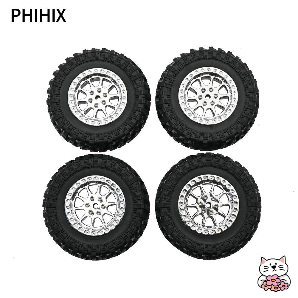 PHHIX 4 Lốp Xe RC, Vành Bánh Xe Nhựa Đường Kính 70 Mm Bộ Lốp Bánh Xe, Tỉ Lệ 1 / 12 RC Xe Nâng Cấp Ph