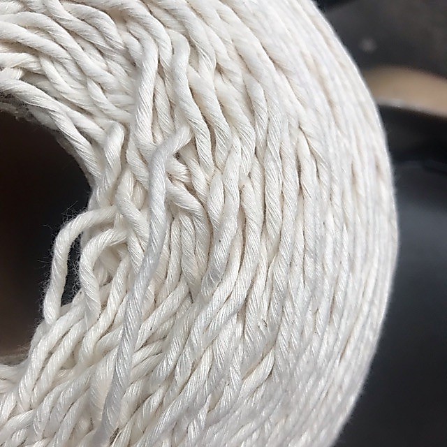 Dây macrame 1 xoắn làm macrame màu kem (2mm, 3mm, 5mm) dùng trang trí, làm macrame treo tường decor