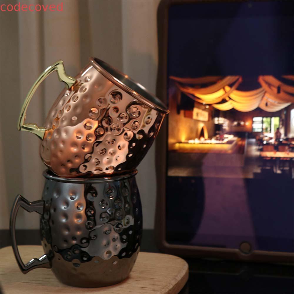 Cốc thép không gỉ CODECOVED, Cốc rượu Drinkware Moscow Mule Mug, bền Nga Bar Tool Beer Cup Bar Bar