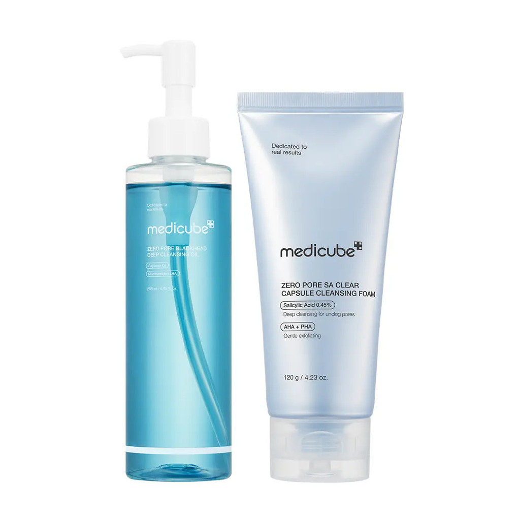 [medicube] Double Duo for Deep Pore ☂Zero Pore head Oil & Zero Pore Blue Capsule Sữa rửa mặt cho thủ