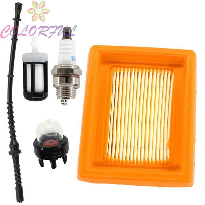 Replacement Air Filter and Spark Plug Kit for Stihl FS120 F00 F50 FS450 Trimmers