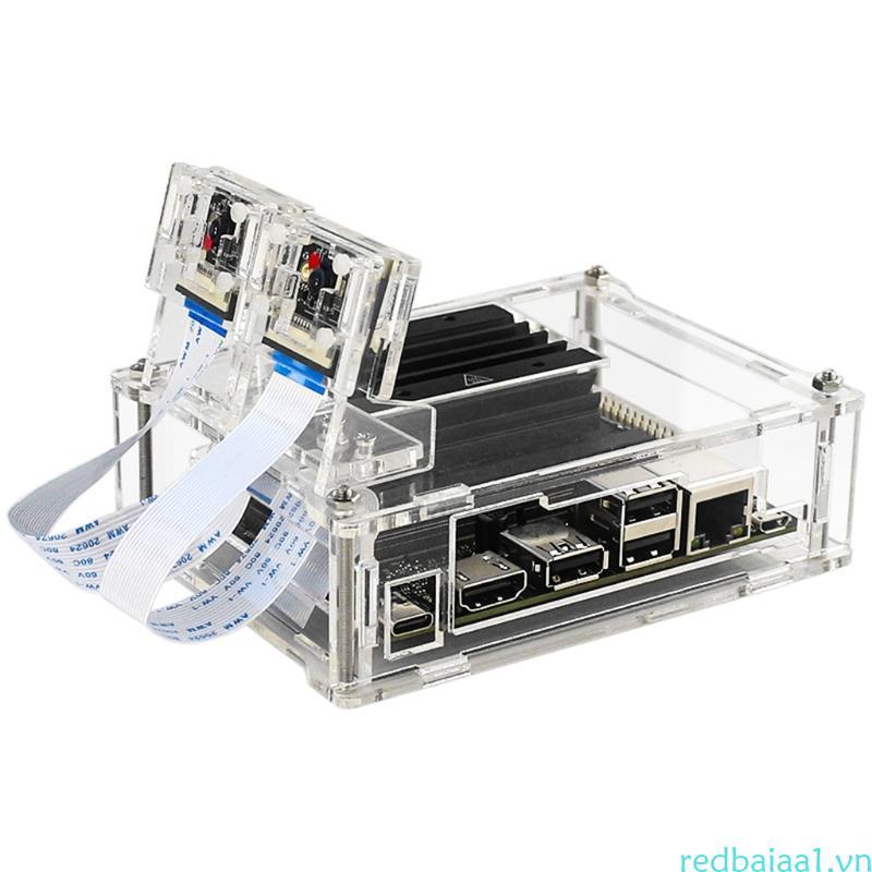 Redbaiaa1 1 Chiếc Acrylic Bền Cho Ốp Lưng NVIDIA Cho Jetson Cho Nano B01 A02 Bộ Nhà Phát Triển Mini 