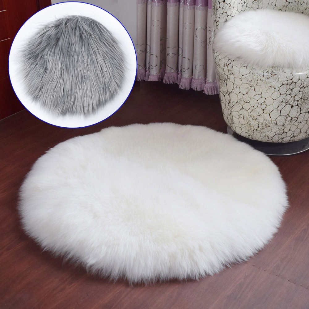 [DOLLDOLL-VN]Useful Hot Rug Rugs Seat Sheepskin Area Artificial Hairy Luxury Prayer