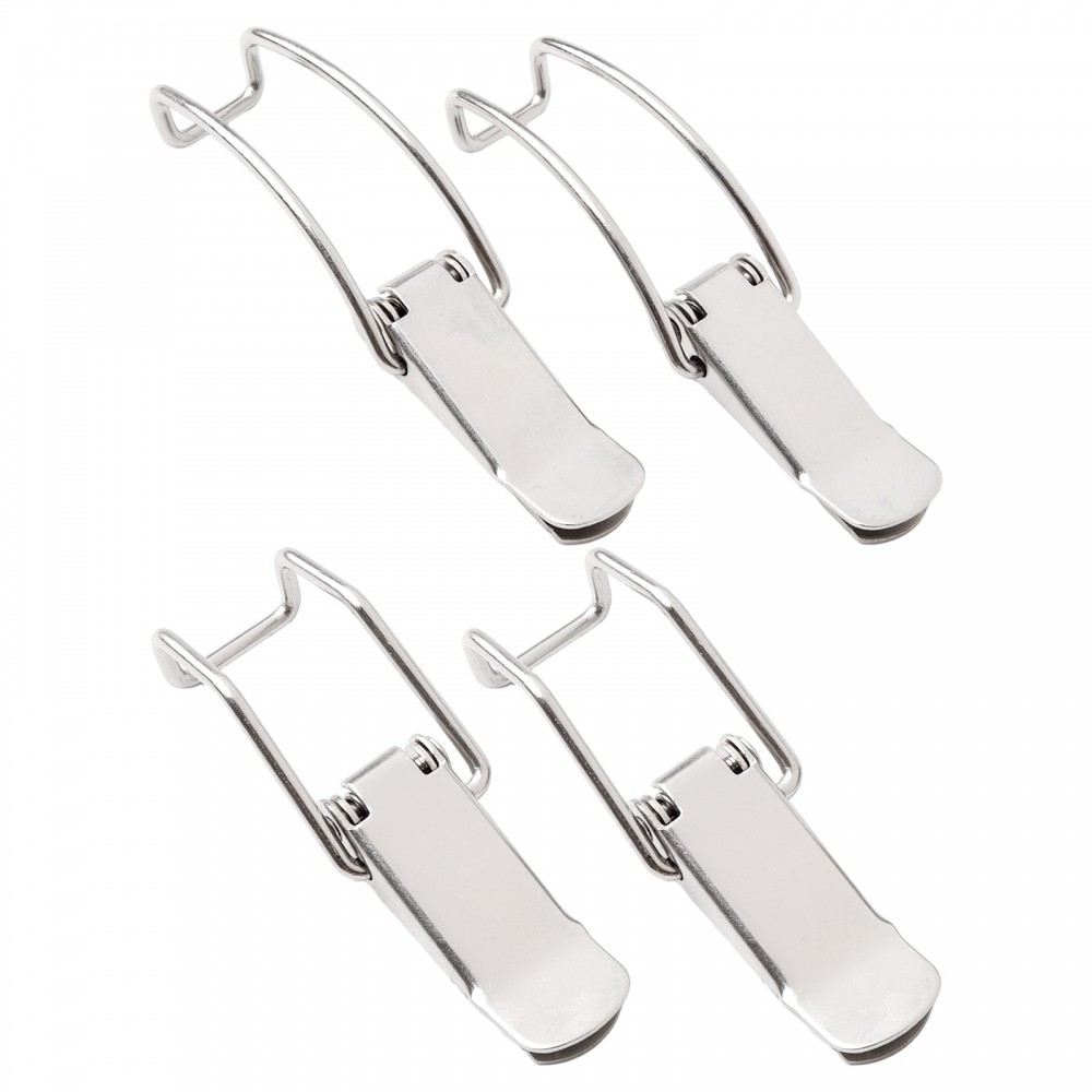 [DOLLDOLL-VN]Durable 2PCS Iron Cabinet Box Hasp Lock with Spring Latch for Secure For Storage