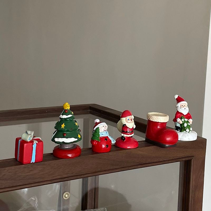 TQ~Mini Christmas tree, Christmas ornaments, home desktop photo decorations, Christmas stockings, Ch