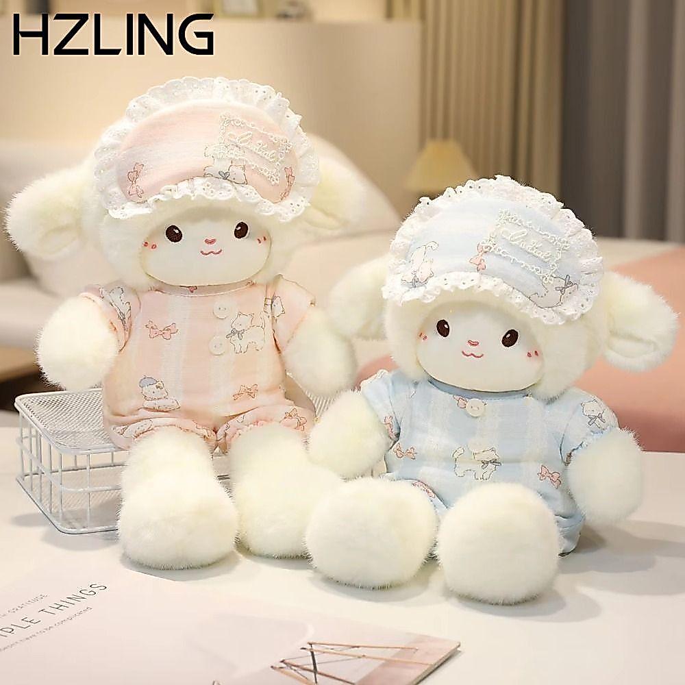 HZLING Cừu Sang Trọng Đồ Chơi, Hoạt Hình Mềm Pyjama Cừu Sang Trọng Búp Bê, Dễ Thương Lông Tơ Nhẹ Nhà