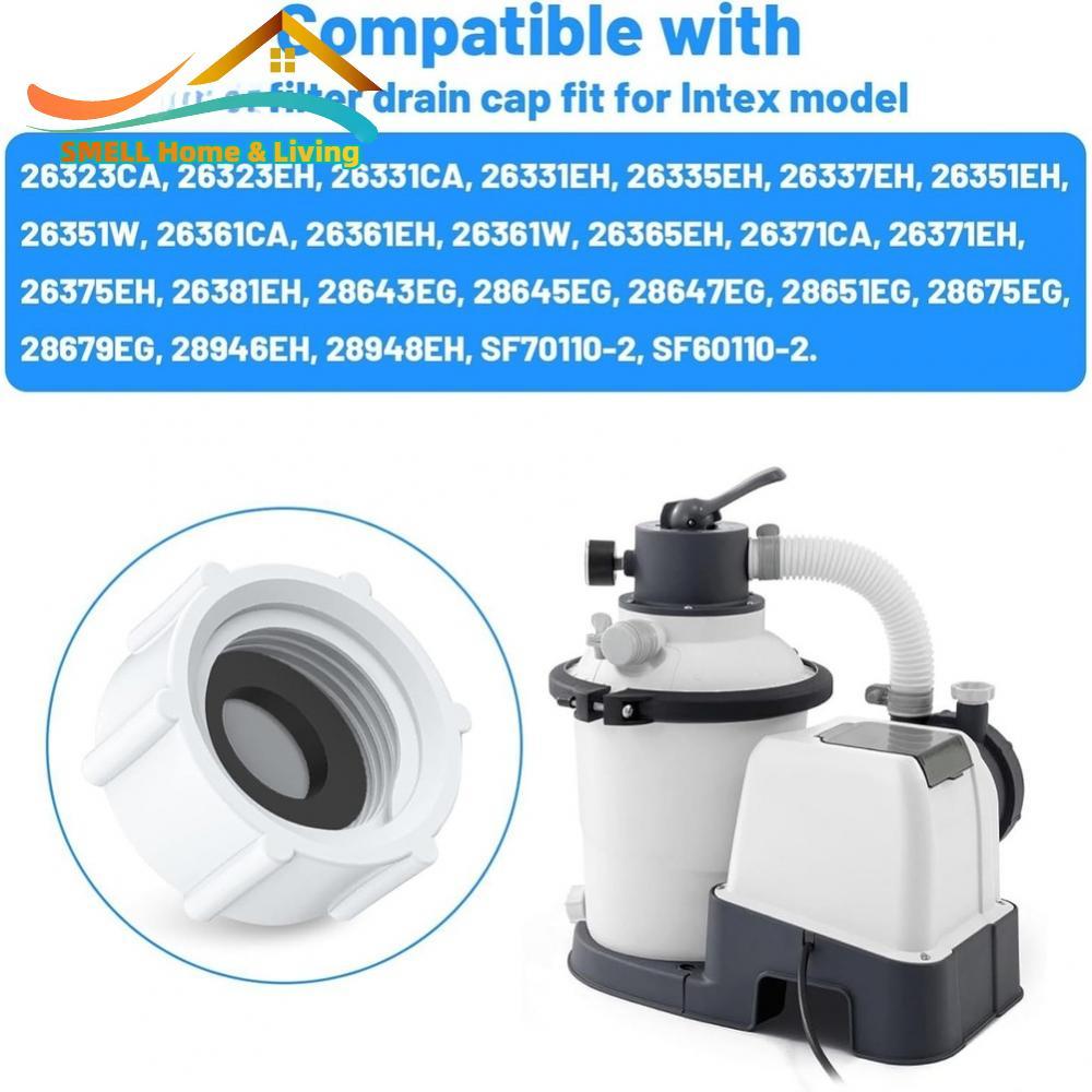Nắp van thoát nước cho bộ lọc cát intex 11456 có vòng chữ O Bảo trì bể bơi PVC