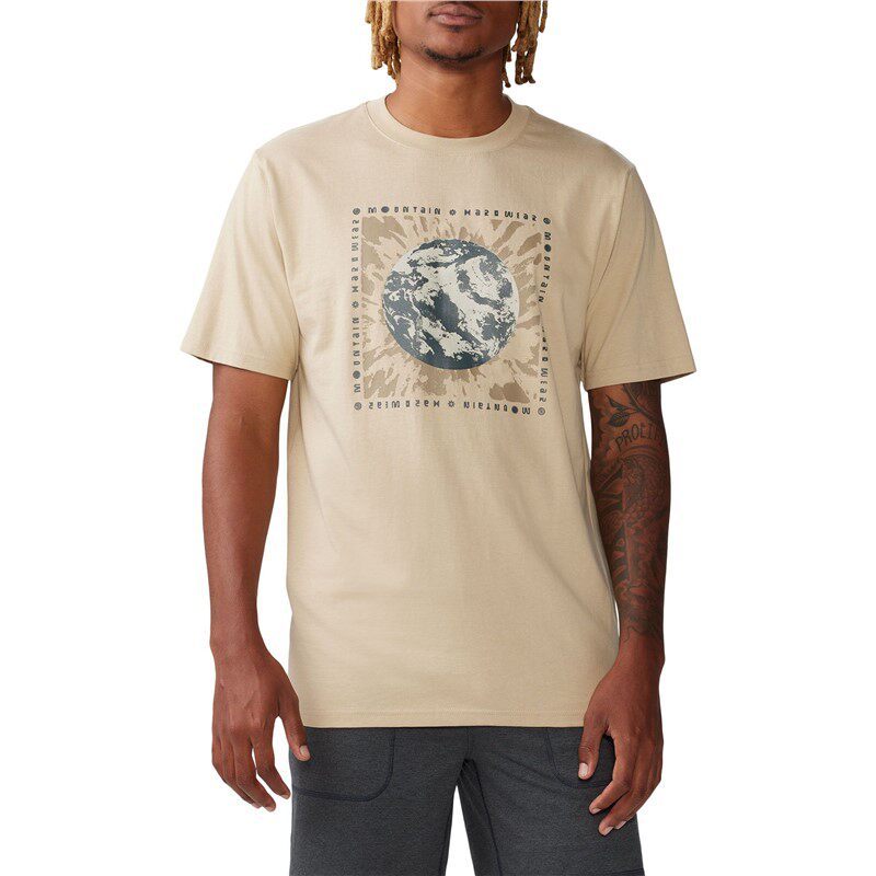 Áo thun nam tay ngắn Mountain Hardwear thấm mồ hôi Cotton thể thao thông thường
