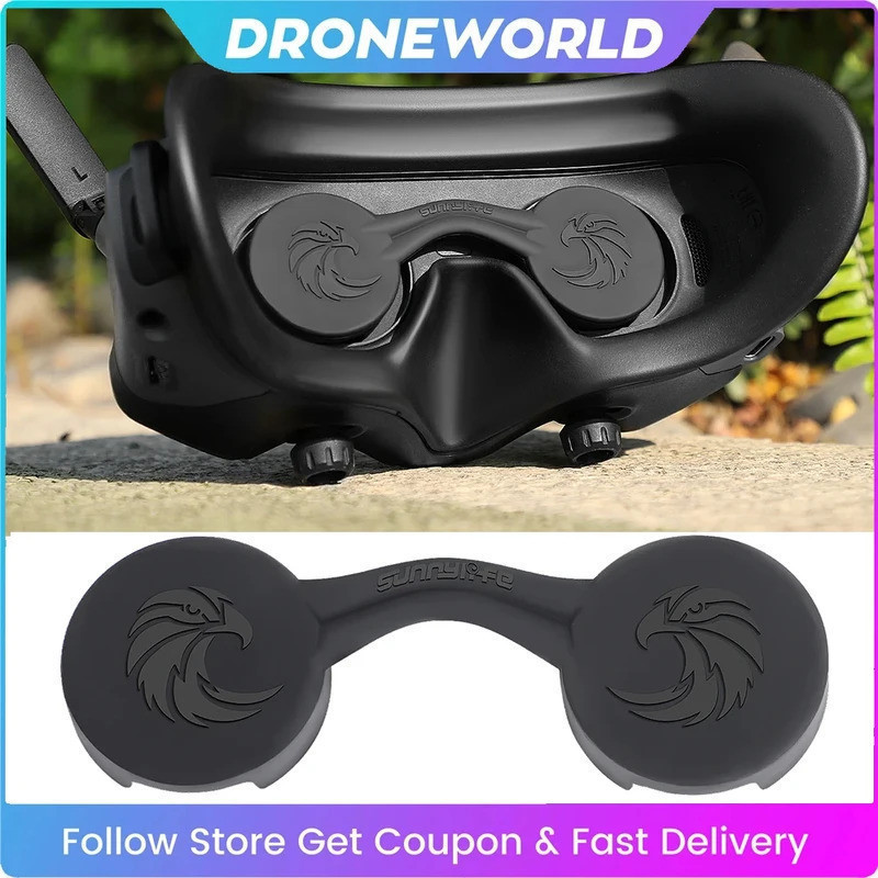 Vỏ bảo vệ ống kính cho DJI Goggles 3 / 2, nắp bảo vệ ống kính silicon mềm cho DJI Avata 2, phụ kiện 