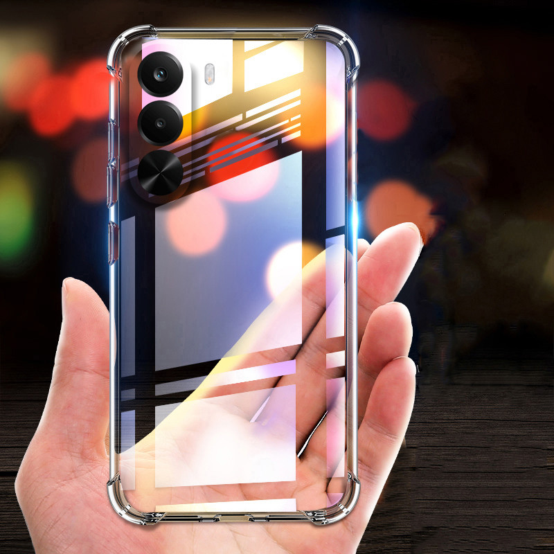 Dành Cho Realme P4X 5G Ốp Lưng Bảo Vệ Không Khí Silicon Trong Suốt Chống Sốc Cho Vỏ Điện Thoại Realm