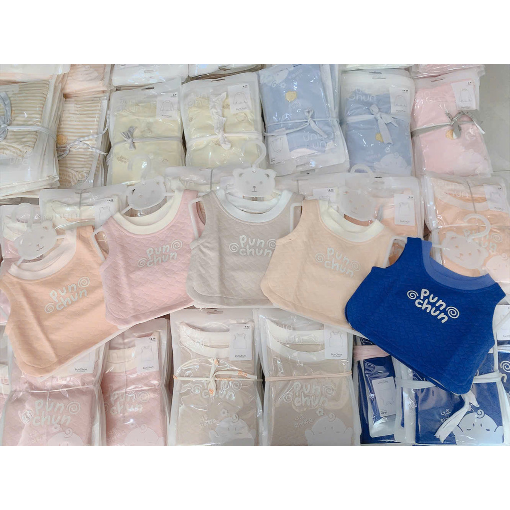 Gile trần bông cho bé thu đông - Punchun