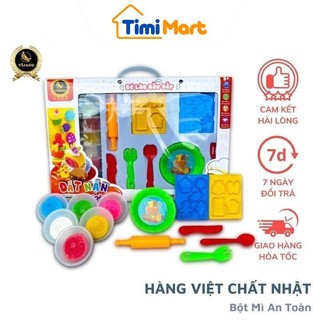 Combo Đất Nặn An Toàn Vijago Việt Nam (Khuôn, Phụ kiện, Đất nặn) Không Dính Tay, Nhiều Chủ Đề Cho Bé - Timikid