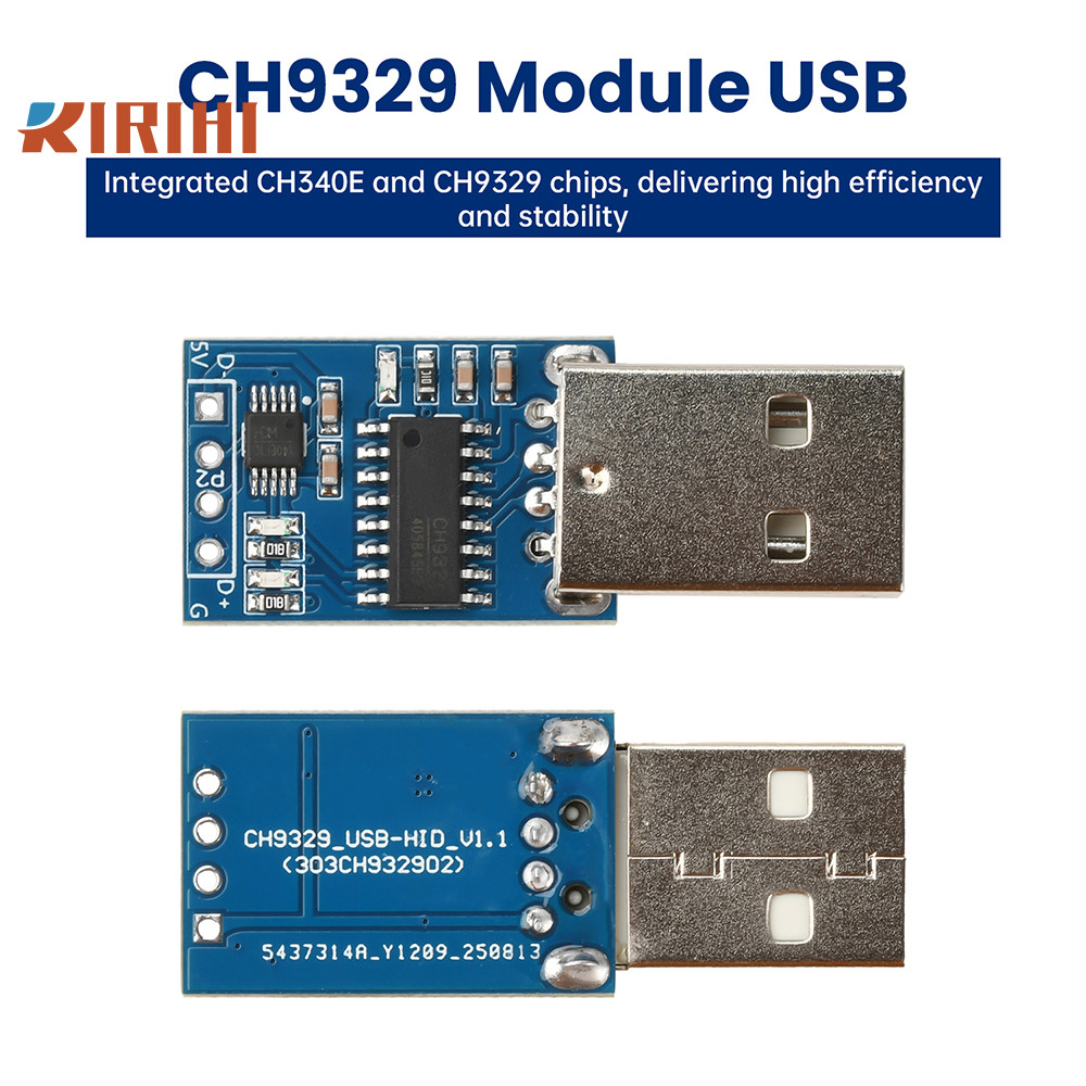 RIRIHI CH9329 Mô-đun USB 2.0 sang Mô-đun thiết bị bàn phím và chuột USB-HID tiêu chuẩn Giao diện USB