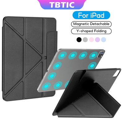 TBTIC Y-fold Từ Tính Dành Cho iPad 12th 2026 11th A16 2025 10th Gen 10.9 Tự Động Đánh Thức Bao Da A3354 A3355 A3356 A2696 A2757 A2777 A316 Có Giá Đỡ Bút Vỏ Nhẹ