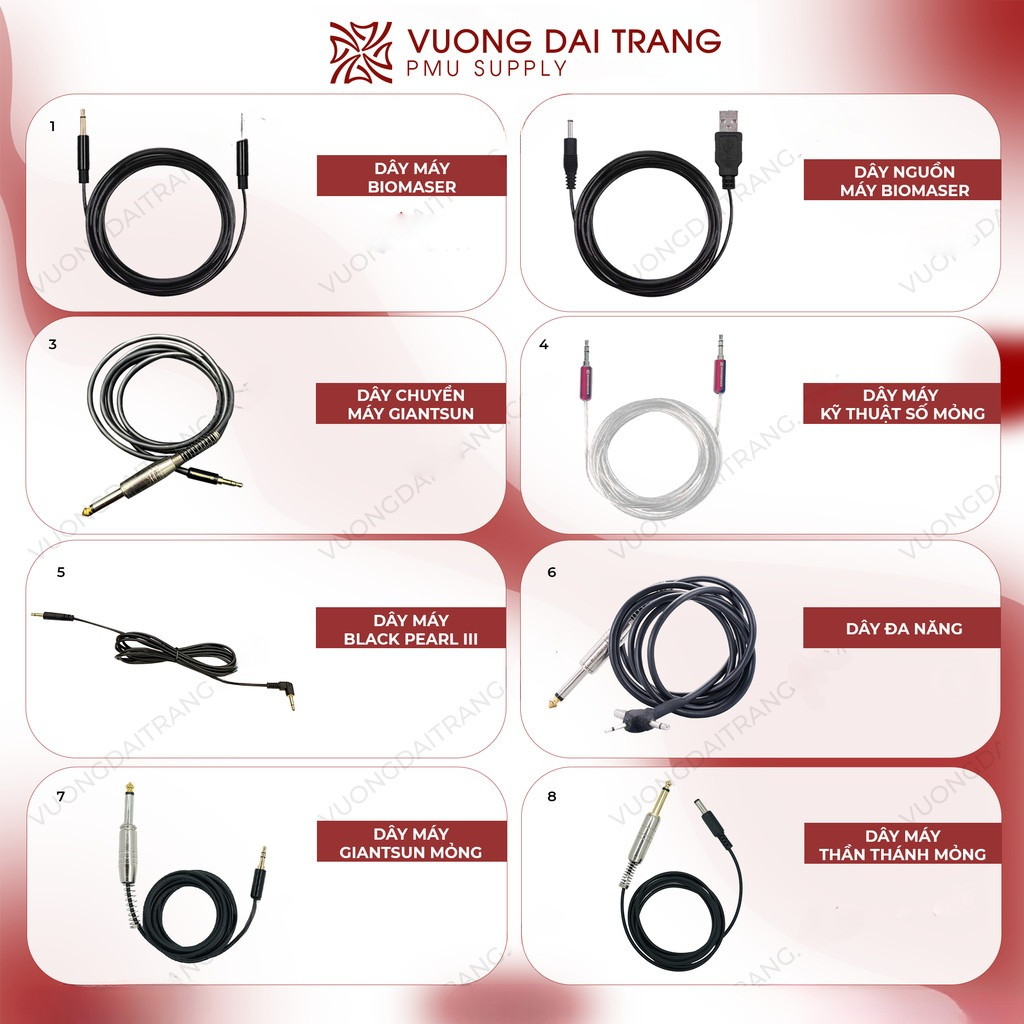 Dây Nguồn Cho Máy Pen Và Máy KTS – Dcpx Vương Đài Trang chính hãng